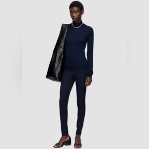 JOSEPH Trouser Pants NITRO GABARDINE STRETCH Navy Blue Size 6